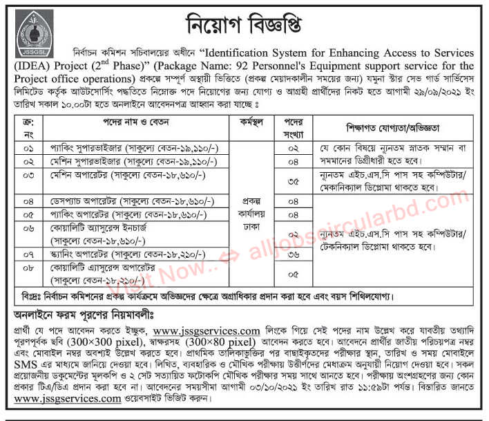 Bangladesh Election Commission EC Job Circular 2021