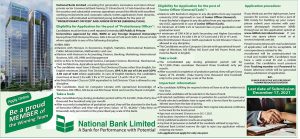 National Bank Limited Job Circular 2022