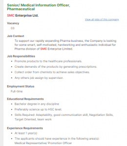 SMC Job Circular 2022 Limited