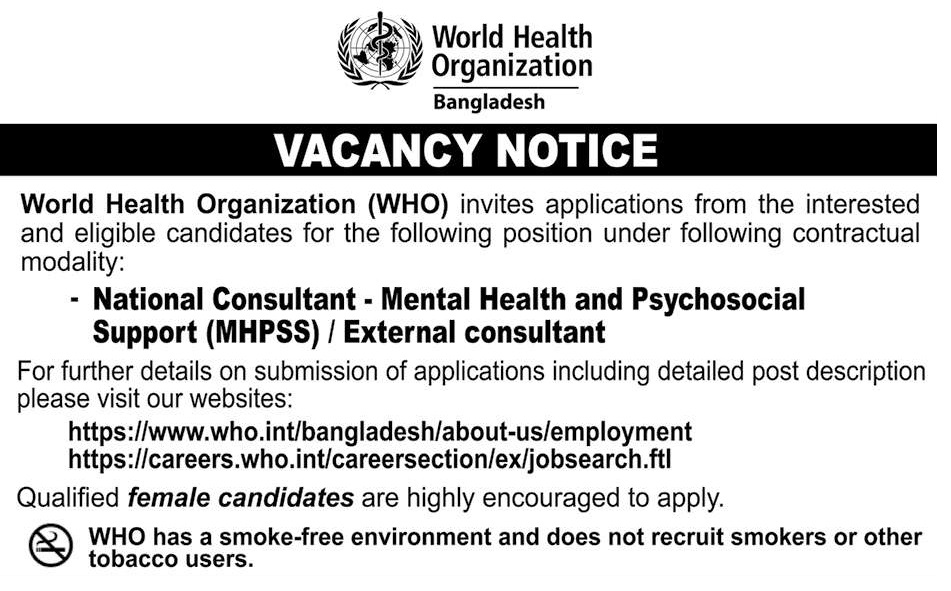 World Health Organization Job Circular 2023