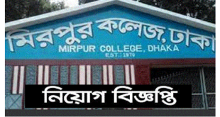 Mirpur College Job Circular 2023