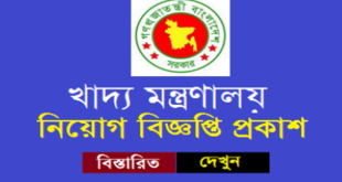 Ministry of Food MOFOOD Teletalk Apply Online, Admit Card, Exam Date 2024