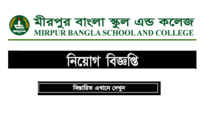 Mirpur Bangla School And College Job Circular 2024