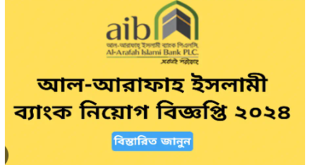 Al-Arafah Islami Bank Limited Job Circular 2024